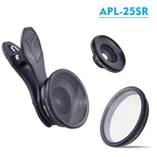 APEXEL 25 мм Супер Макро объектив с звездным фильтром фотография макро lentes Объективы для мобильных телефонов для iphone 6 6S 7 8 X samsung