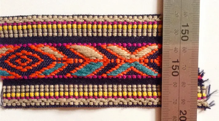 

Hot selling top quality 5.3cm single face jacquard woven webbing,fashion straps webbing,DW160911E