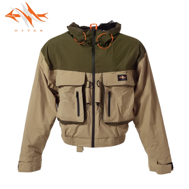 US $80.99 2018 sitex mens Fly Fishing Jacket Waterproof Fishing Wader Jacket Clothes Breathable Hunting clot