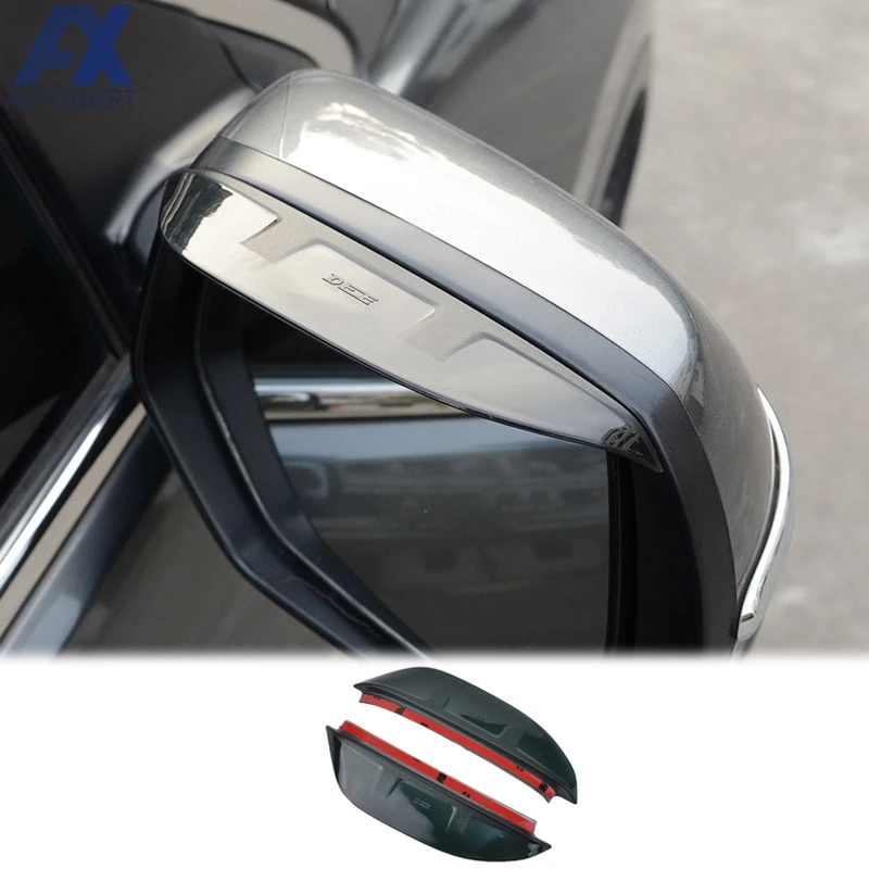 AX Rear View Side Door Mirror Rain Guard Visor Shield Shade Car Styling