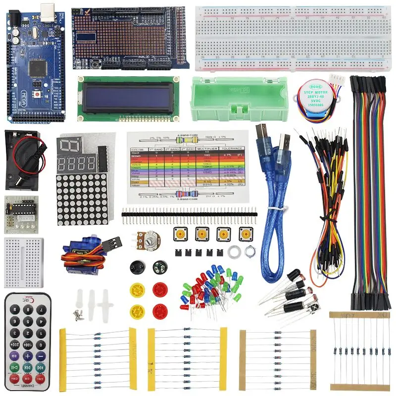 Starter Kit for MEGA 2560 Servo Motor Sensor Module 1602 LCD Project Learning AVR MCU Learner + Retail BOX | Компьютеры и офис