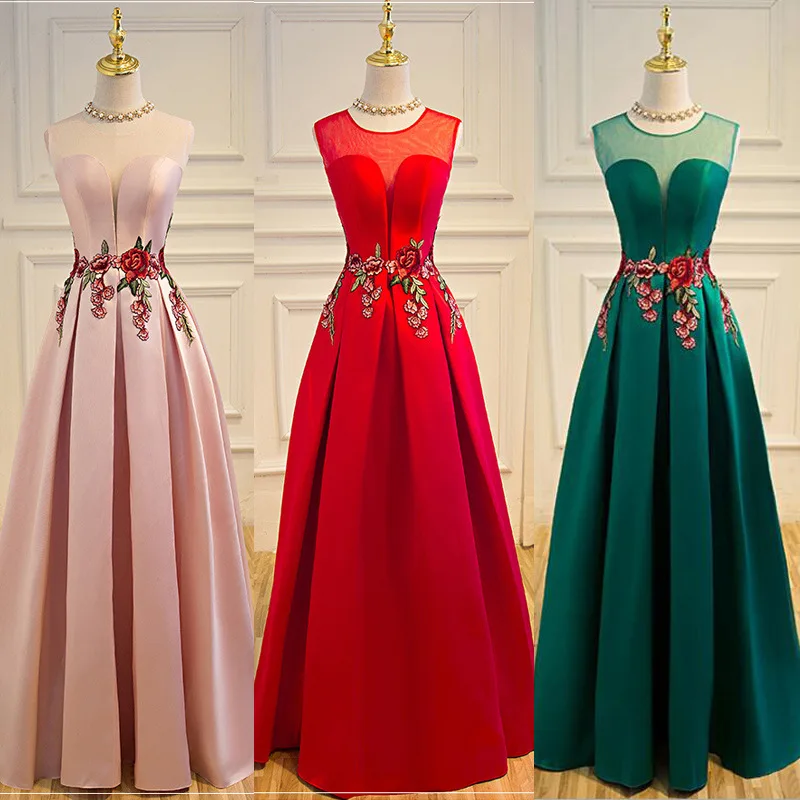 CEEWHY Floor Length Green Evening Gown Embroidered Prom Dress Party Elegant Formal Evening Dresses Long Dress Robe de Soiree CEEWHY Floor Length Green Evening Gown Embroidered Prom Dress Party Elegant Formal Evening Dresses Long Dress Robe de Soiree