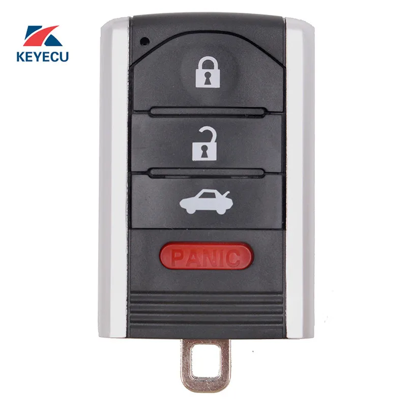 Запасной умный дистанционный ключ KEYECU 4 кнопки драйвер 1 2 для Acura ZDX 2010 2013 FCC ID: