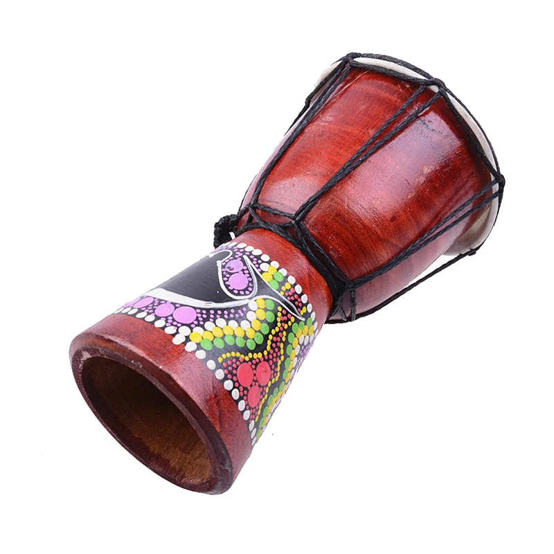 Африканский Djembe 4 дюймов ударный ручной барабан для продажи деревянный Jambe/Doumbek барабанщик с узором