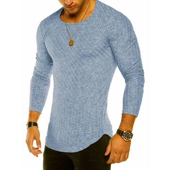 Casual Round Neck Long Sleeve T Shirt 1