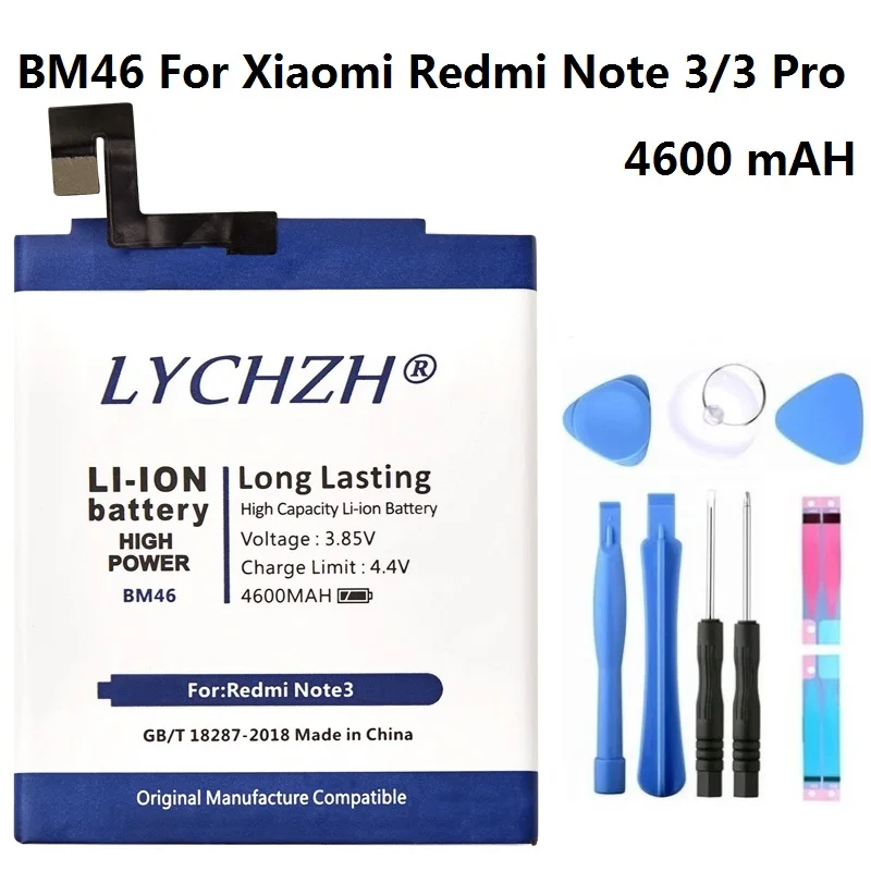 

For Xiaomi Hongmi BM46 Battery Real 4600mAh For Xiaomi Redmi Note 3 Redmi Note3 Pro Phone battery Send tool