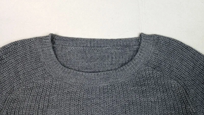 Simenual Casual crop sweater 2018 autumn winter slim grey long sleeve jumper knitwear sexy fashion women sweaters and pullovers Simenual Casual crop sweater 2018 autumn winter slim grey long sleeve jumper knitwear sexy fashion women sweaters and pullovers