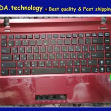 Wellendorff /оригинальная красная верхняя крышка C оболочка для ASUS U24 U24E U24E-1A RU русская клавиатура Упор для рук topcase C крышка
