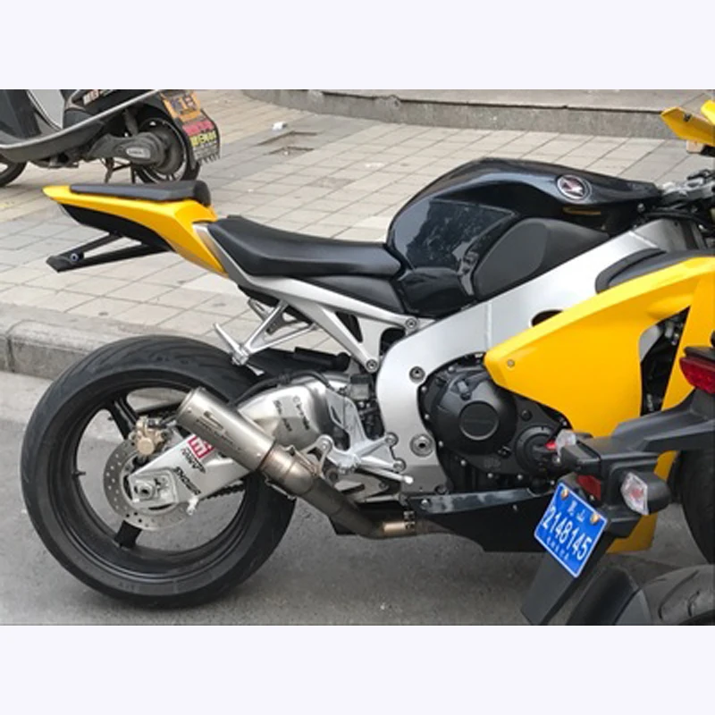 CBR1000RR мотоцикл без шнуровки глушитель набор для выхлопной трубы Honda CBR1000 RR 2008-2012 полная средняя Соединительная труба система из углеродистой стали