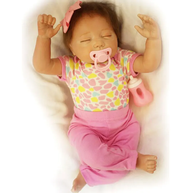 YDK-15R4 Girl Baby Gift 50cm Soft Full Body Silicone Reborn Dolls 20inch BeBe Doll Reborn Toys Realistic Lifelike full-silicone-baby : image YDK-15R4 Girl Baby Gift 50cm Soft Full Body Silicone Reborn Dolls 20inch BeBe Doll Reborn Toys Realistic Lifelike full-silicone-baby