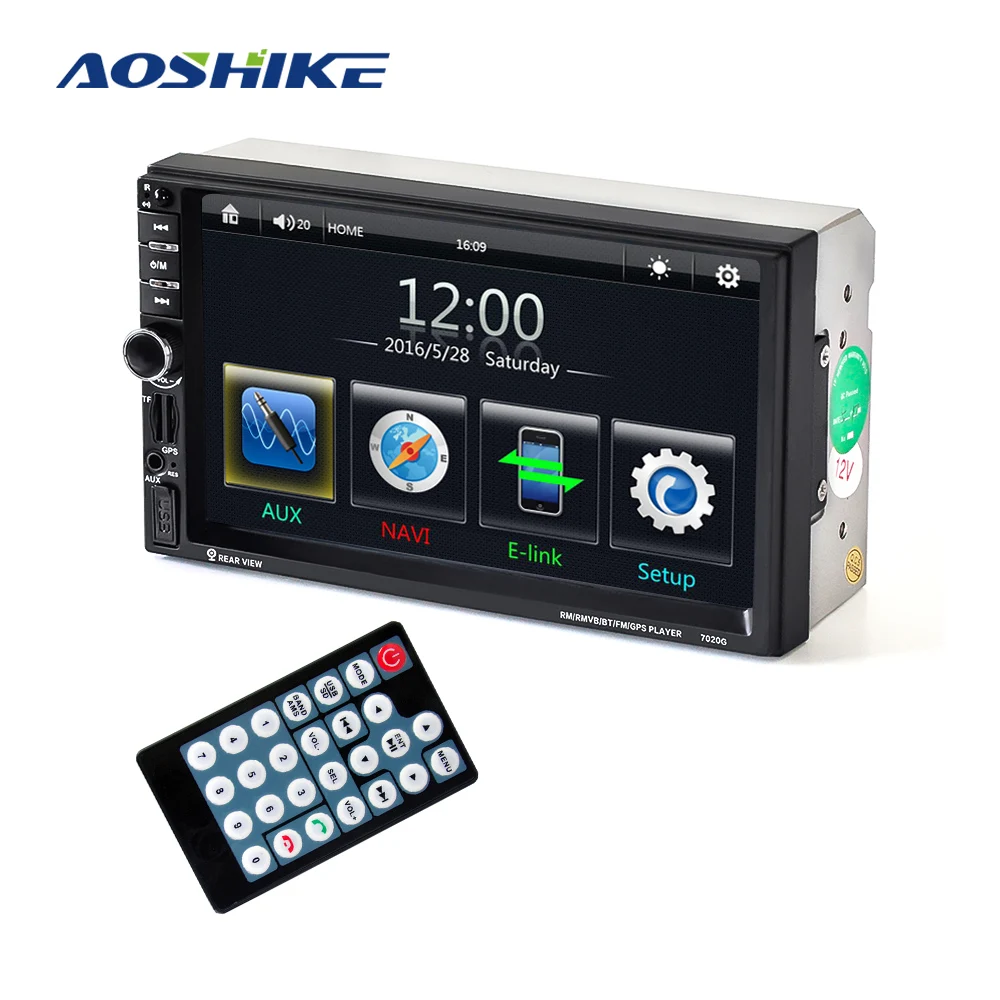 

AOSHIKE Car Multimedia Player GPS 7 Inch 2 Din Car MP5 Bluetooth Card Machine With Steering Wheel Remote Control Reverse image