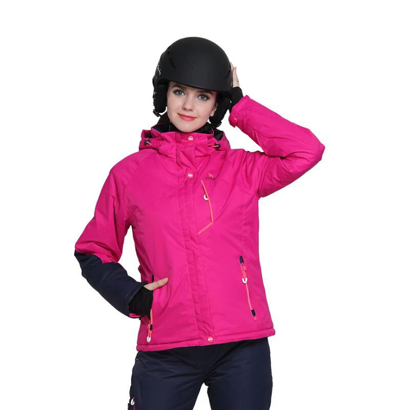 Nueva al aire libre de esquí de montaña de los hombres a prueba de viento impermeable térmico Snowboard hombre chaqueta de esquí ropa de patinaje espesar con Velve