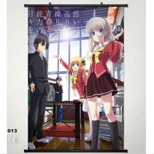 Аниме постер домашний декор японский настенный свиток Charlotte аниме Tomori Nao