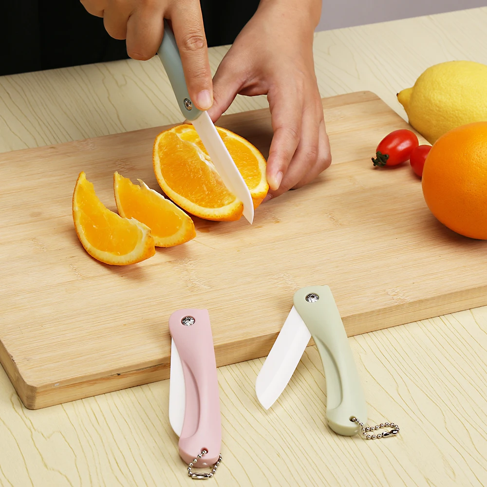 3 дюймовый нож для чистки овощей складной карманный выживания керамический