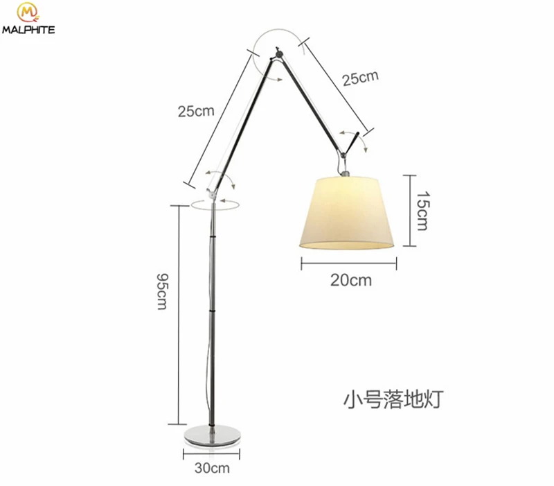 Современные свободные стоячие лампы для гостиной, светодиодные торшеры, прикроватная тумбочка для спальни, железное складное освещение, светильник для домашнего декора