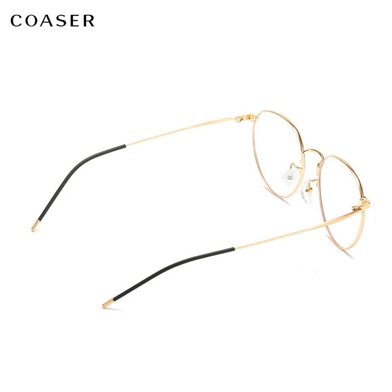 COASER Computer Eyeglasses Anti Blue Rays Eyeglass Fatigue Radiation Resistant Eyeglasses Glasses Frame Alloy Reading Spectacles