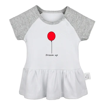 

Dream Up Ballon Cool FAST N 'LOUD Blood Sweat And Beers Design Newborn Baby Girls Dresses Toddler Printing Infant Cotton Clothes