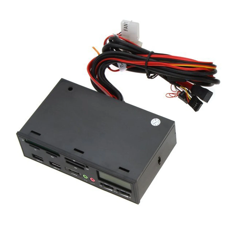 

CAA-5.25" USB 3.0 e-SATA All-in-1 PC Media Dashboard Multi-function Front Panel Card Reader I/O Ports