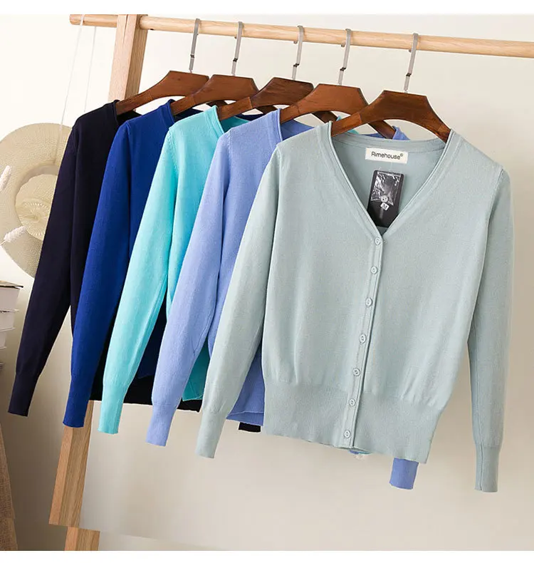 Baharcelin-여성 풀 슬리브 니트 스웨터, 27 색상, 3XL, 4XL, 빅 사이즈, 가을 니트 가디건, O 넥 기본 가디건 탑스