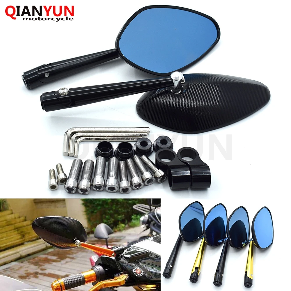 

2019 new universal 8mm 10mm motorcycle rearview mirror CNC aluminum alloy for Yamaha FZ6 FAZER MT-07 FZ07 MT-09 SR FZ09 XJ6