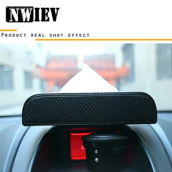 

NWIEV Carbon fiber Auto Car Tissue Boxes Paper Towel For Honda Civic Fit CRV Lada Granta Vesta BMW E46 E39 E90 E60 E53 E70 E87