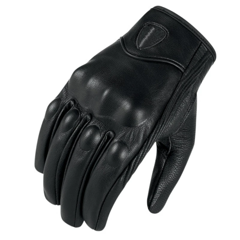 

Vintage Guantes Real Leather Full Finger Moto Men Women Motorcycle Gloves Motorcycle Protective Gears Retro Motocross Glove XXL
