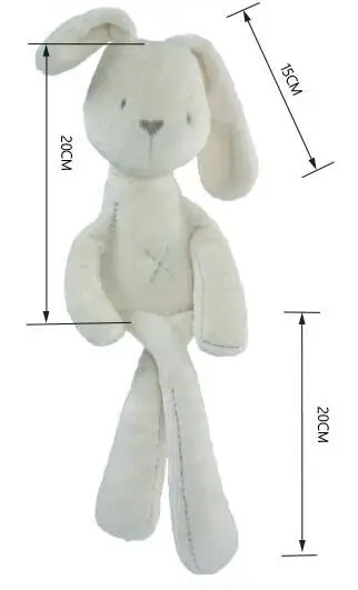 Baby Soft Plush Rabbit Bunny & Bear Sleeping Mate Stuffed Animals Toys stuffed rabbit toys