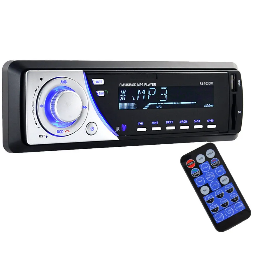 Bluetooth автомобильный стерео аудио в тире FM Aux вход приемник SD USB MP3 радио плеер