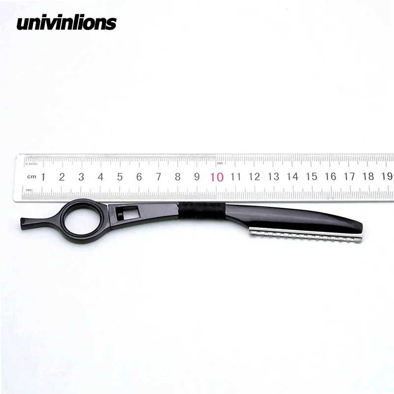 Univinlions вращающаяся прореживающая бритва лезвие прямой Салон Парикмахерская бритва резак для волос Поворотный парикмахерский нож для стрижки волос тоньше