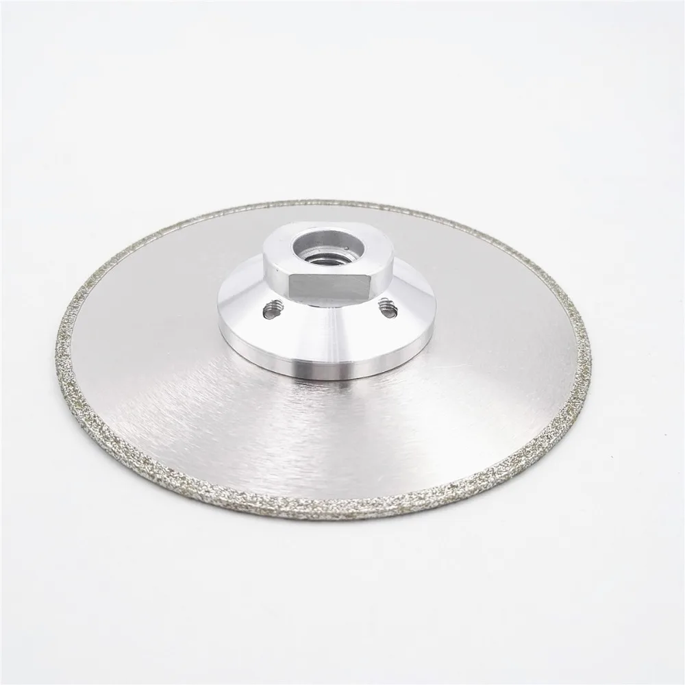 SHDIATOOL 1 шт диаметр 125 мм M14 алмазный отрезной диск с электролитическим покрытием и шлифовальный диск с одного шлифовальные сбоку Гранит и Мрамор пилы