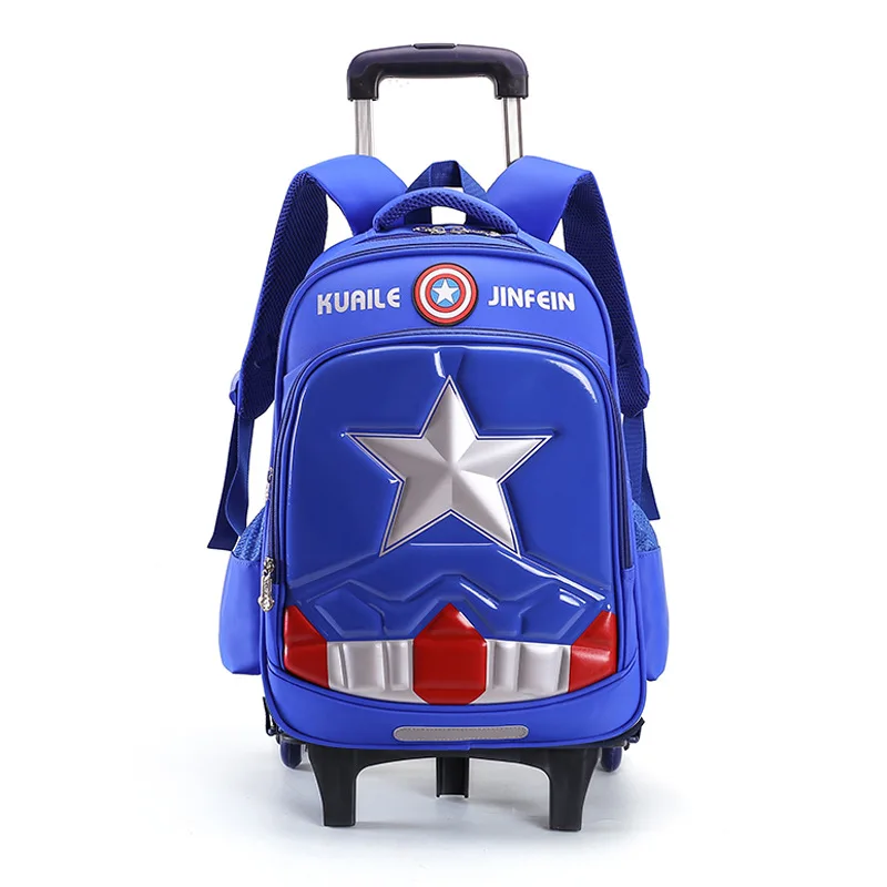 

High Quality Triple Wheels Children's School Bag Detachable Backpack Fashion Trolley Kids Backpacks Children trolley School Bag