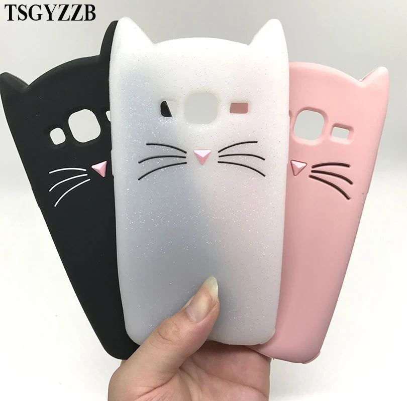 

Cat Phone Case For Samsung A3 A5 J5 J7 J3 2017 J330 Back Cover Cute 3D Cartoon Coque For Samsung Galaxy J5 J7 J3 2016 J2 Prime