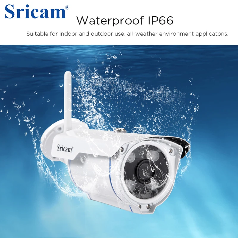 За рубежом доставка! Sricam SP007 HD 720P Беспроводной IP Камера WI FI P2P Водонепроницаемый