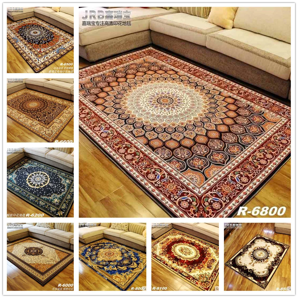 

FAMIFUN 2017 New European Modern Household Carpets Sitting Room Bedroom Tea Table Rugs Luxury Simple Rectangular Customize Mats