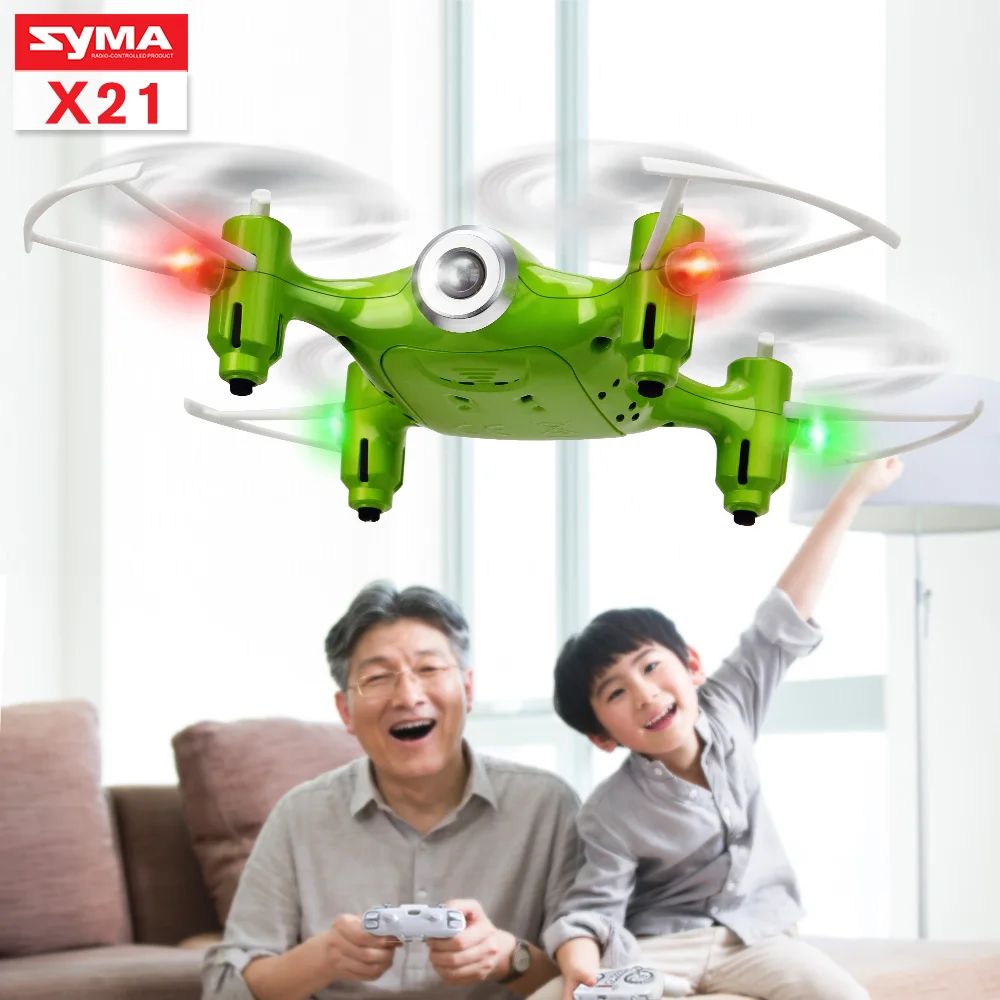 SYMA X21 мини-Дрон Радиоуправляемый вертолет Радиоуправляемый летательный аппарат дроны без камеры с безголовым режимом 3D рулон мини-Дрон игрушки