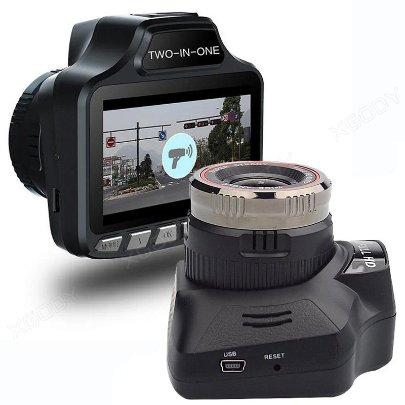 

2 In 1 Dash Camera Anti Radar Detection Devices Detectors Laser Car Dvr Gps Dash Cam G-Sensor Support English Russian Broadcast