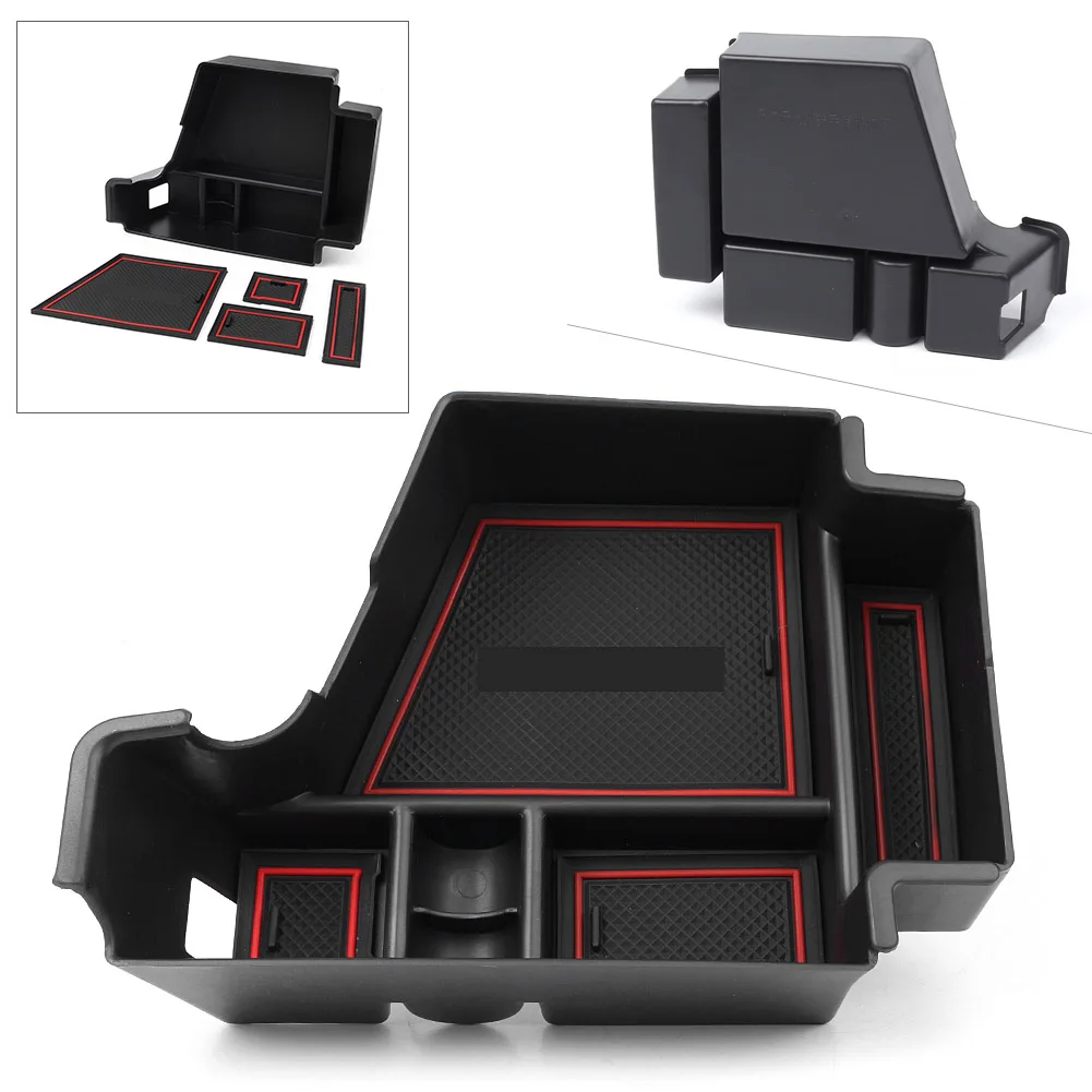 

1Piece ABS Plastic Center Console Armrest Box Storage Organizer For Volvo XC60 2018 Left
