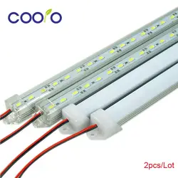 Светодио дный бар огни DC12V 5630 5730 Светодиодные ленты белый холодный белый теплый белый светодио дный трубки с U алюминиевый корпус + PC крышку 2