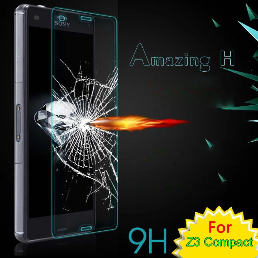 

9H Premium Tempered Glass Screen Film For Sony Xperia Z3 Compact Z3 Mini Z3mini D5803 D5833 M55W Film Z3Compact Case Glass Film