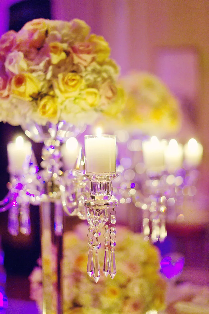 4 руки с цветок чаша 80 см 31.4 дюйма высотой хрустальные канделябры Подсвечник Свадебный Стол Центральные обеденный стол украшения