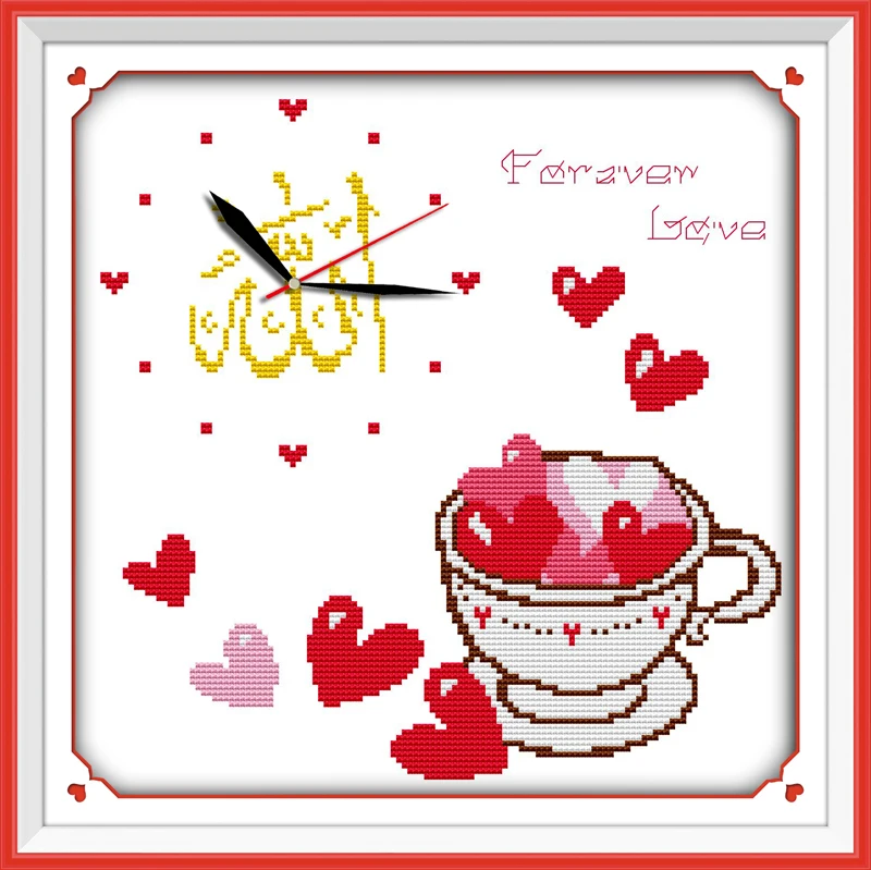 Islamic wall clock (3) cross stitch kit cartoon 11ct count print canvas stitches embroidery DIY