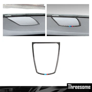 

SRXTZM For BMW F10 5 Series GT Car Interior Carbon Fiber Dashboard Speaker Panel Decoration Car Styling Stickers Decoration