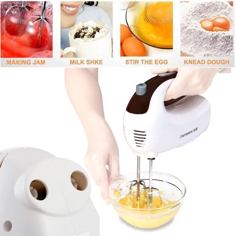 Chef Made Electric Hand Mixer 5 Speed Whisk Kitchen Utensils Food Egg