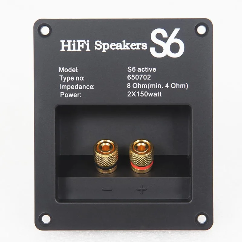 2pcs Audio Connector Two Speaker Junction Panel Sound Terminal ABS