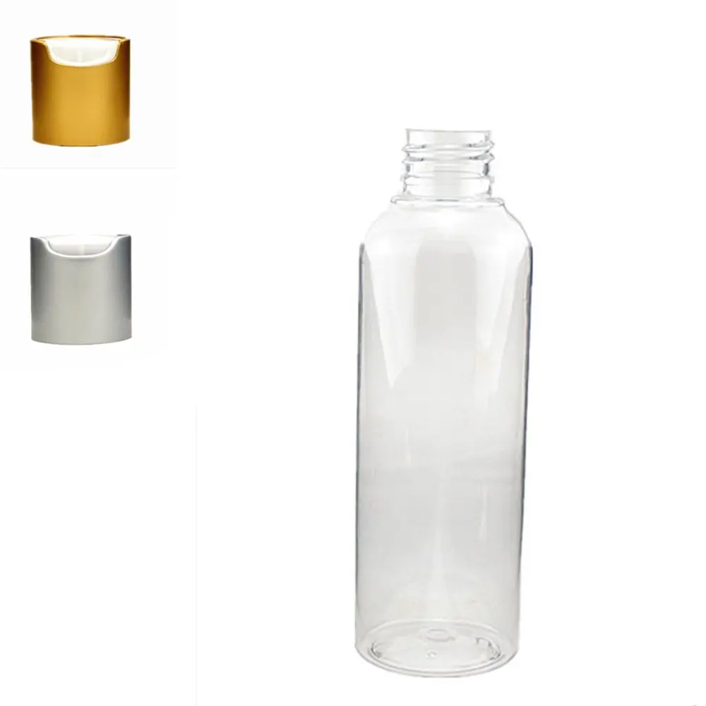 200ml empty Dispensing Caps Plastic Bottles, clear PET bottle with