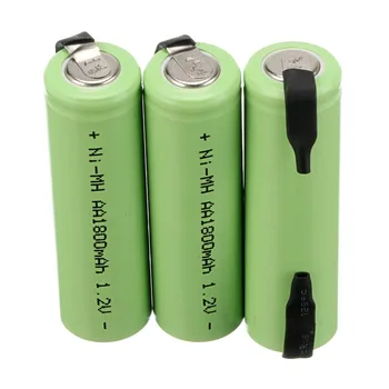 

New arrival 3 PCS a set Ni-MH 1.2V AA 1800mAh Rechargeable Battery for Electric Shaver Razor 4.9*1.4CM