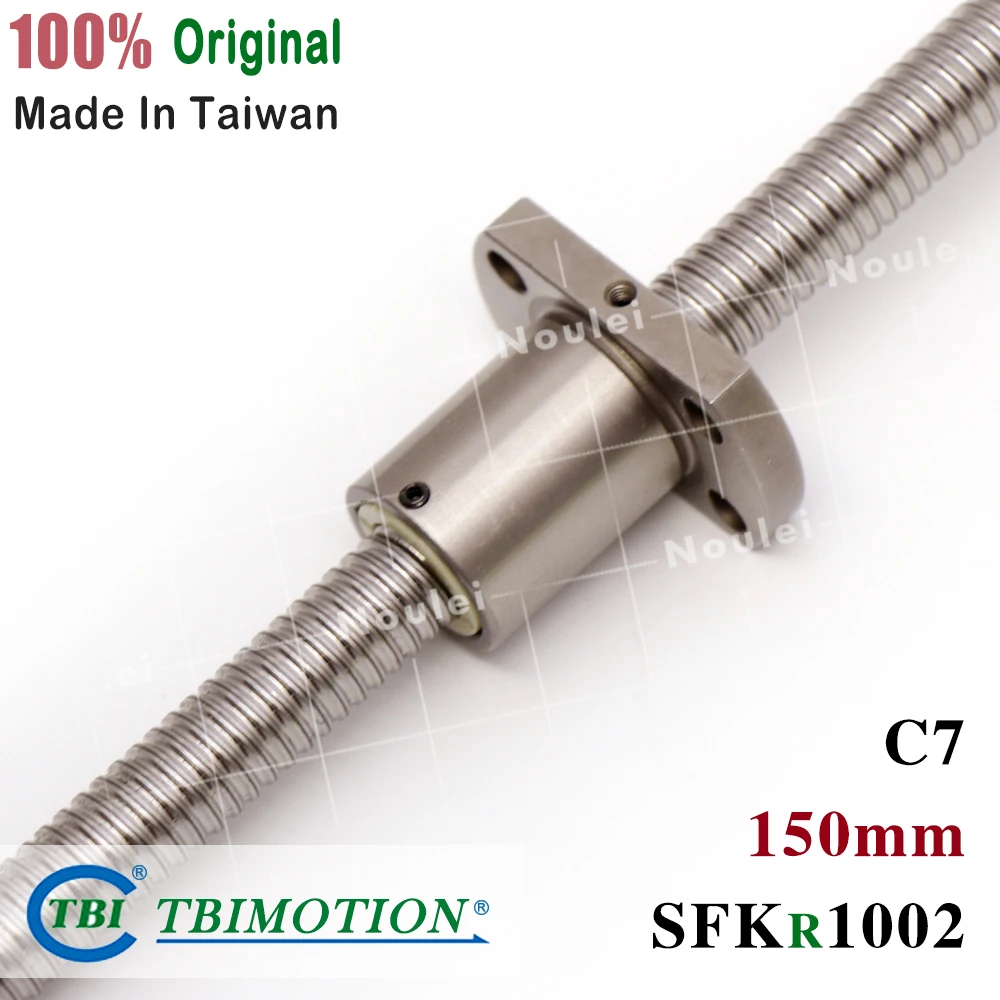 

TBI ballscrew 1002 C7 150mm with SFK ball nut SFK1002 + end machined for high stability CNC kit set