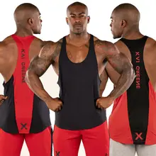 Мужская майка для спортзала майка футболка брус, бодибилдинг Y-Back фитнес для мышц жилет