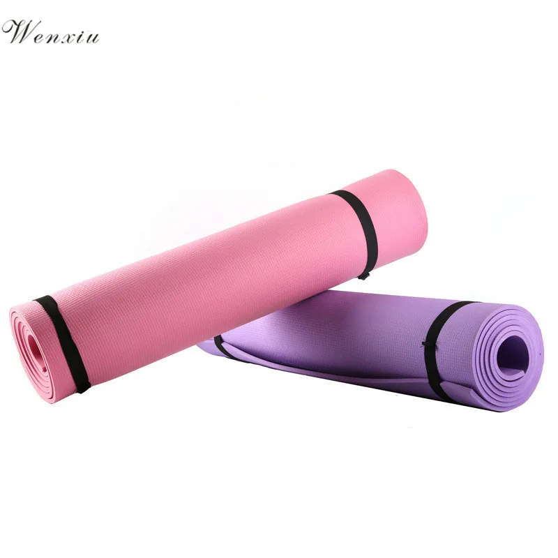 

Yoga Mat Shoulder Straps Exercise Rope Two-Way Elastic Color Random Yoga Mat Eva Beginners Thick Non-Slip Fitness
