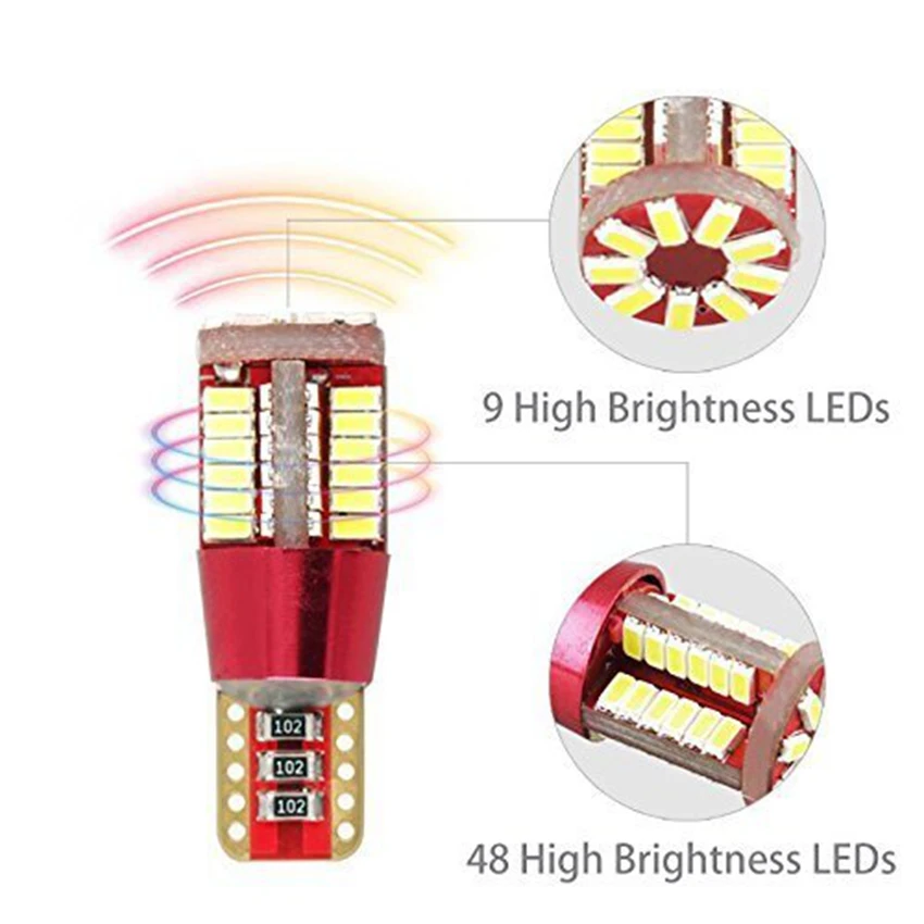 1 шт. T10 супер яркий 38 Светодиодный прожектор для монтажа на поверхность линзы Автомобильный Клин лампа для чтения в помещении 192 W5W 27SMD светодиодный габаритный автомобильный фонарь парковочная лампа